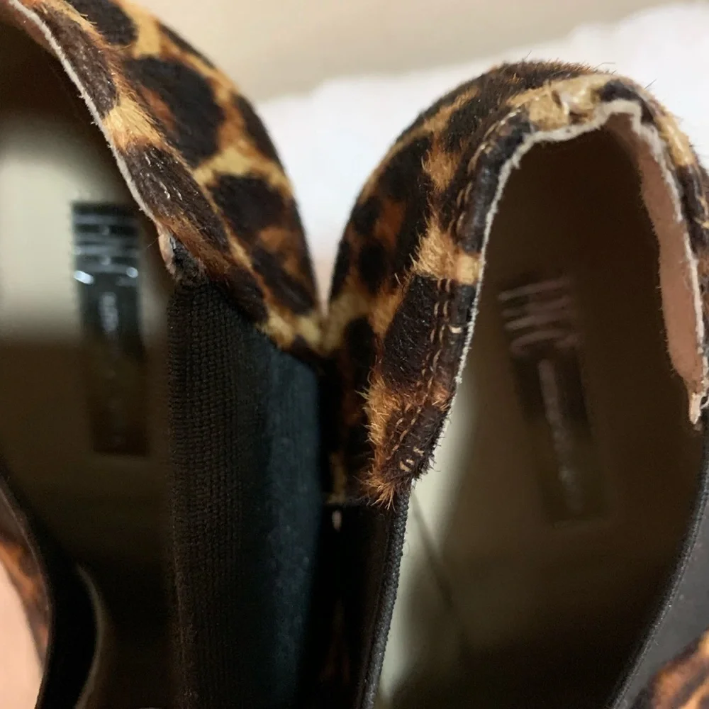 INC Calf Hair 5” Heeled Booties